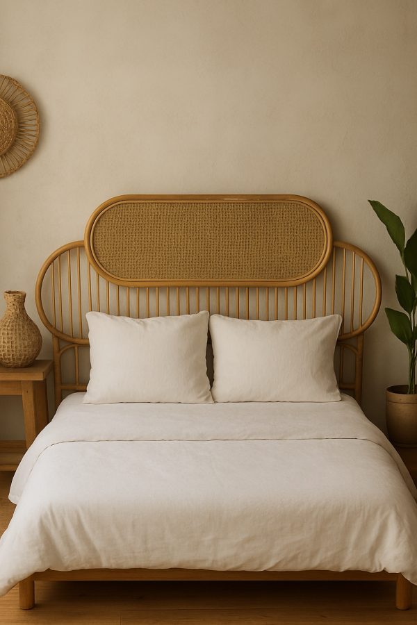 Rattan Çift Kişilik Baza Yatak Başlığı 160 cm (hazeranlı model) (Copy)
