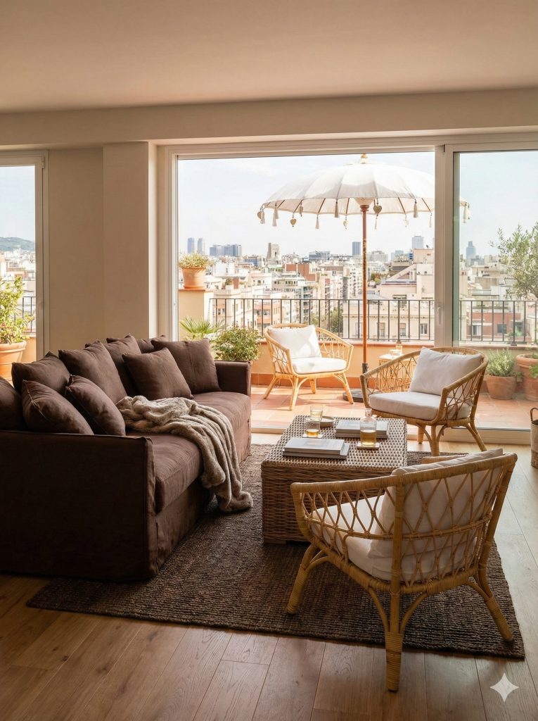 Rattan tekli koltuk el işçiligi detay