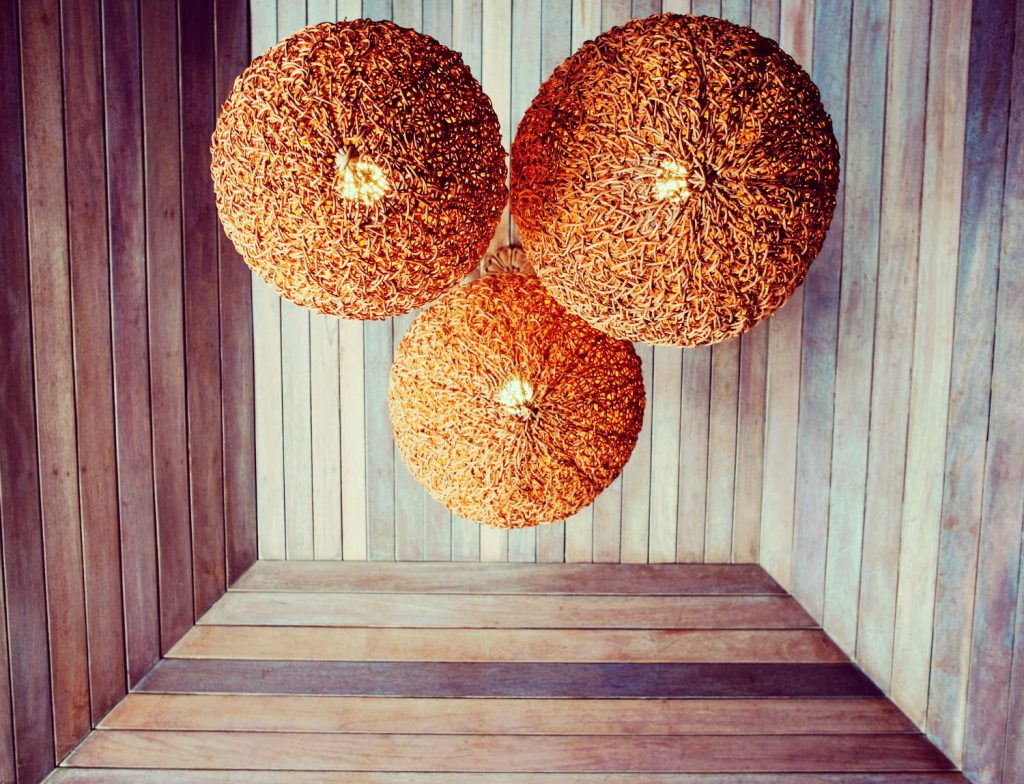 Bali Rattan Masa Lambası: Bali Rattan Masa Bali Decor.