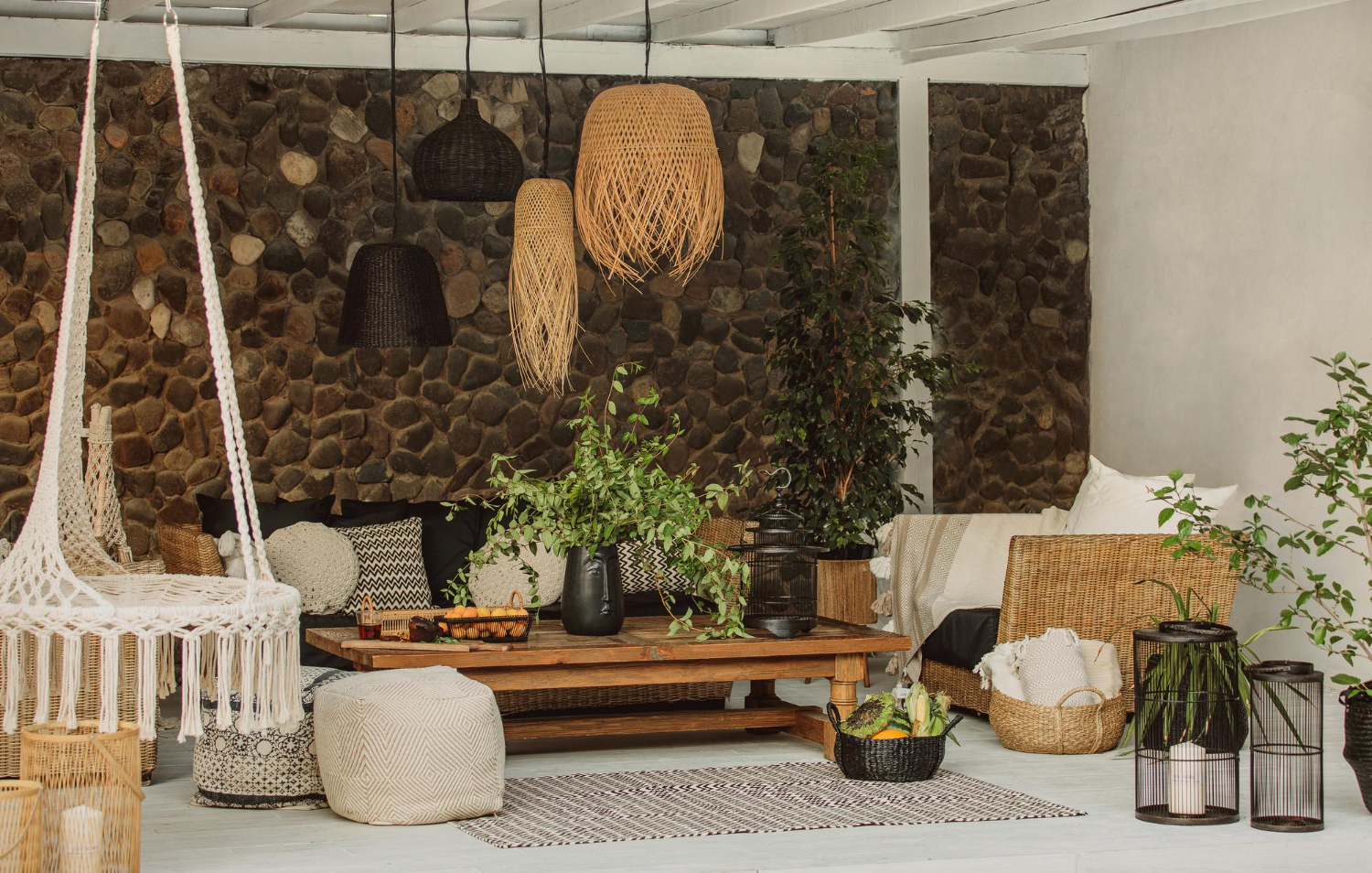 Bohemian Bahçe Bali Dekorasyonu ve Dış Mekan Mobilyaları Bali Decor.